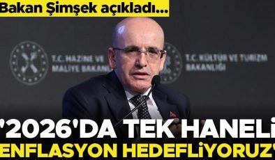 Bakan Şimşek: 2026 da tek haneli enflasyon hedefliyoruz