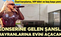 Ünlü şarkıcı konserine gelen şanslı hayranlarına evini kiralayacak: Özel karşılama ve VIP biletler de dahil!