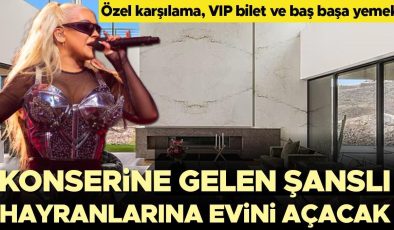 Ünlü şarkıcı konserine gelen şanslı hayranlarına evini kiralayacak: Özel karşılama ve VIP biletler de dahil!