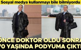 Sosyal medya kullanmayı bile oğlundan öğrenmişti: 70 yaşındaki doktor model olup podyuma çıktı