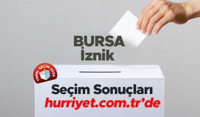BURSA – İznik SEÇİM SONUÇLARI EKRANI 2024 | Bursa, İznik 31 Mart belediye yerel seçim sonuçları ve oy oranları Hurriyet.com.tr seçim sayfasında olacak