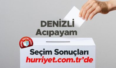 DENİZLİ- Acıpayam SEÇİM SONUÇLARI EKRANI 2024 | Denizli, Acıpayam 31 Mart belediye yerel seçim sonuçları ve oy oranları Hurriyet.com.tr seçim sayfasında olacak
