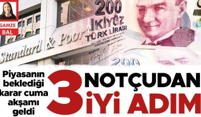 Piyasanın beklediği karar cuma akşamı geldi… 3 notçudan 3 iyi adım