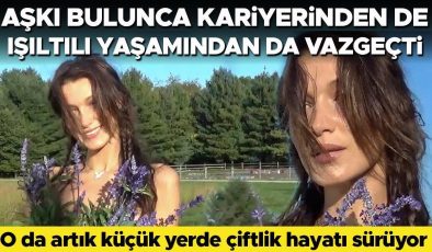 Ünlü model aşkı bulunca modelliği bırakmaya karar verdi… Sakin bir yaşam için şehirden kaçıp sevgilisinin yanına taşındı